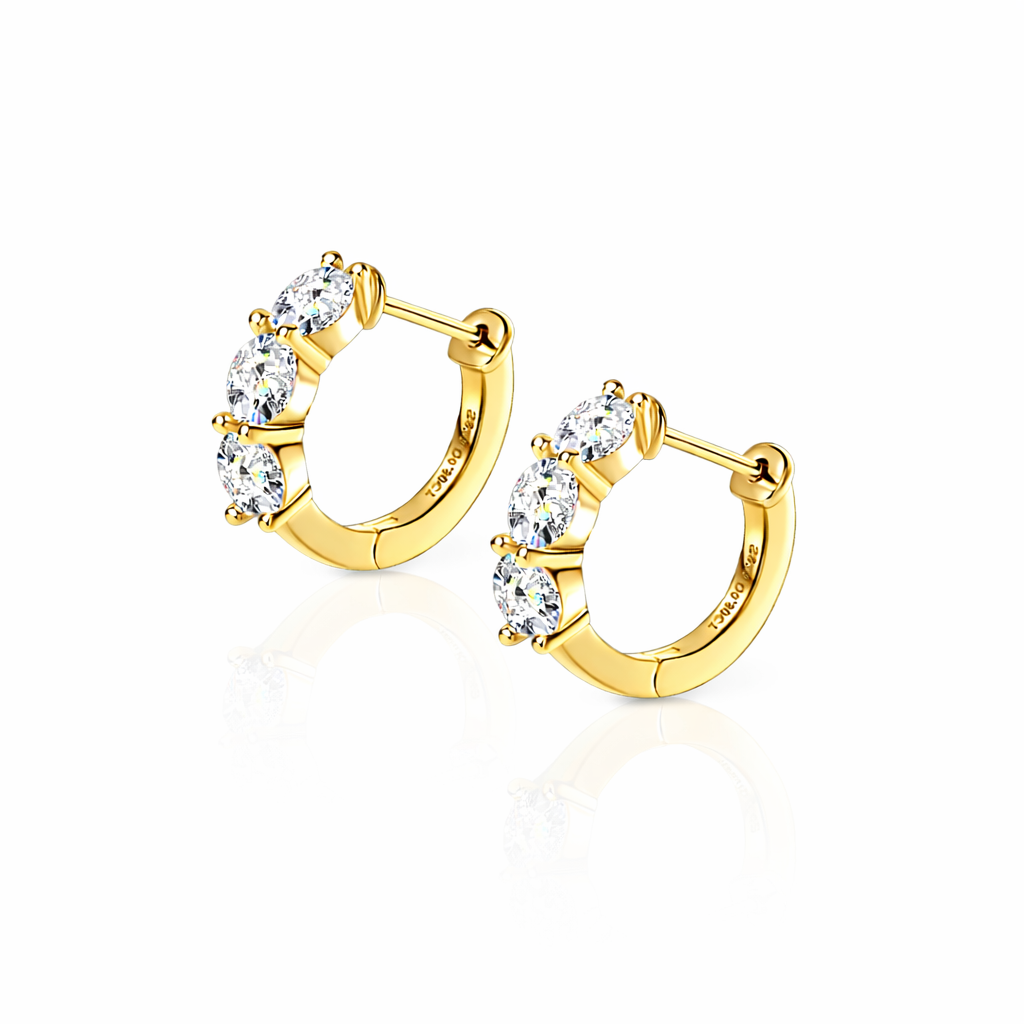 NANLUV Alissa Earrings – Moissanite Hoop