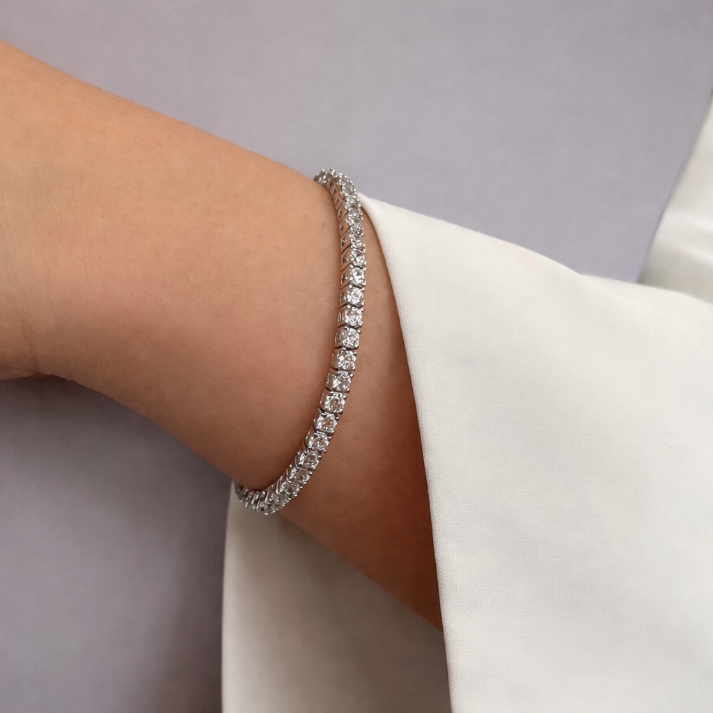 NANLUV Classic Eternity Tennis Bracelet