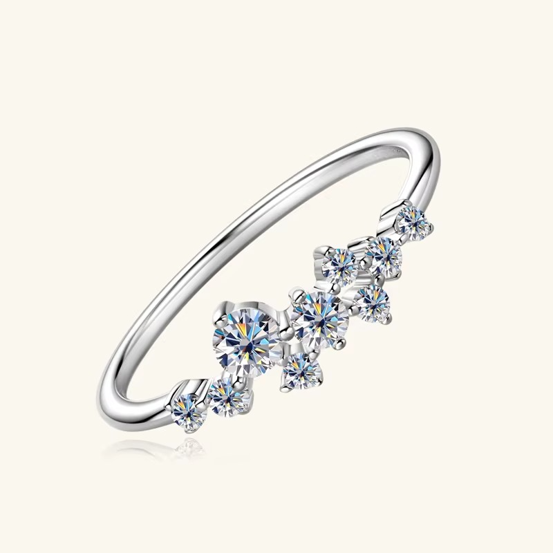 NANLUV Celestia Bloom Moissanite Ring