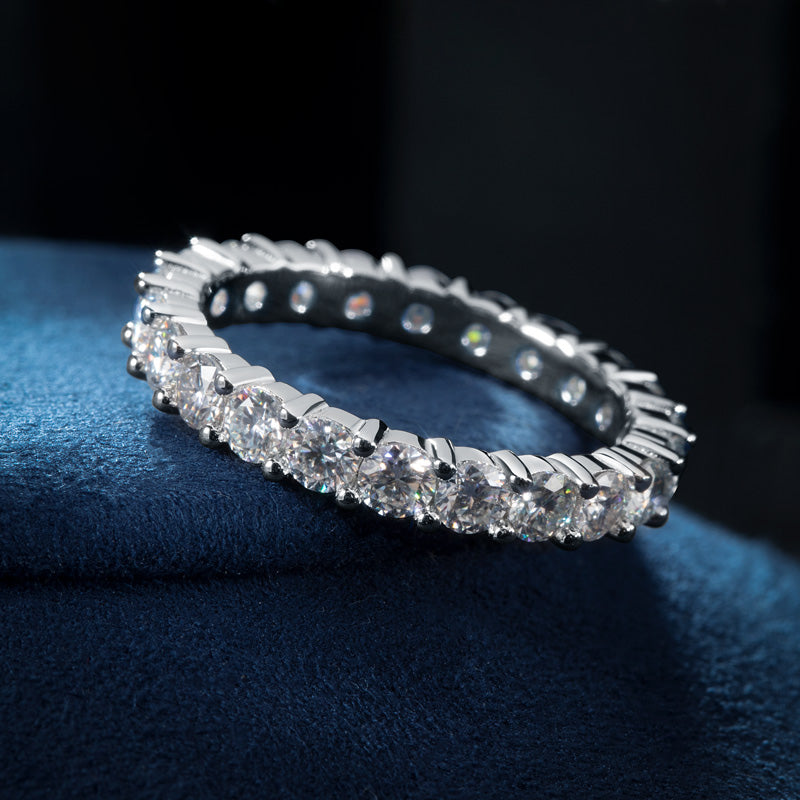 NANLUV Moissanite Eternity Band