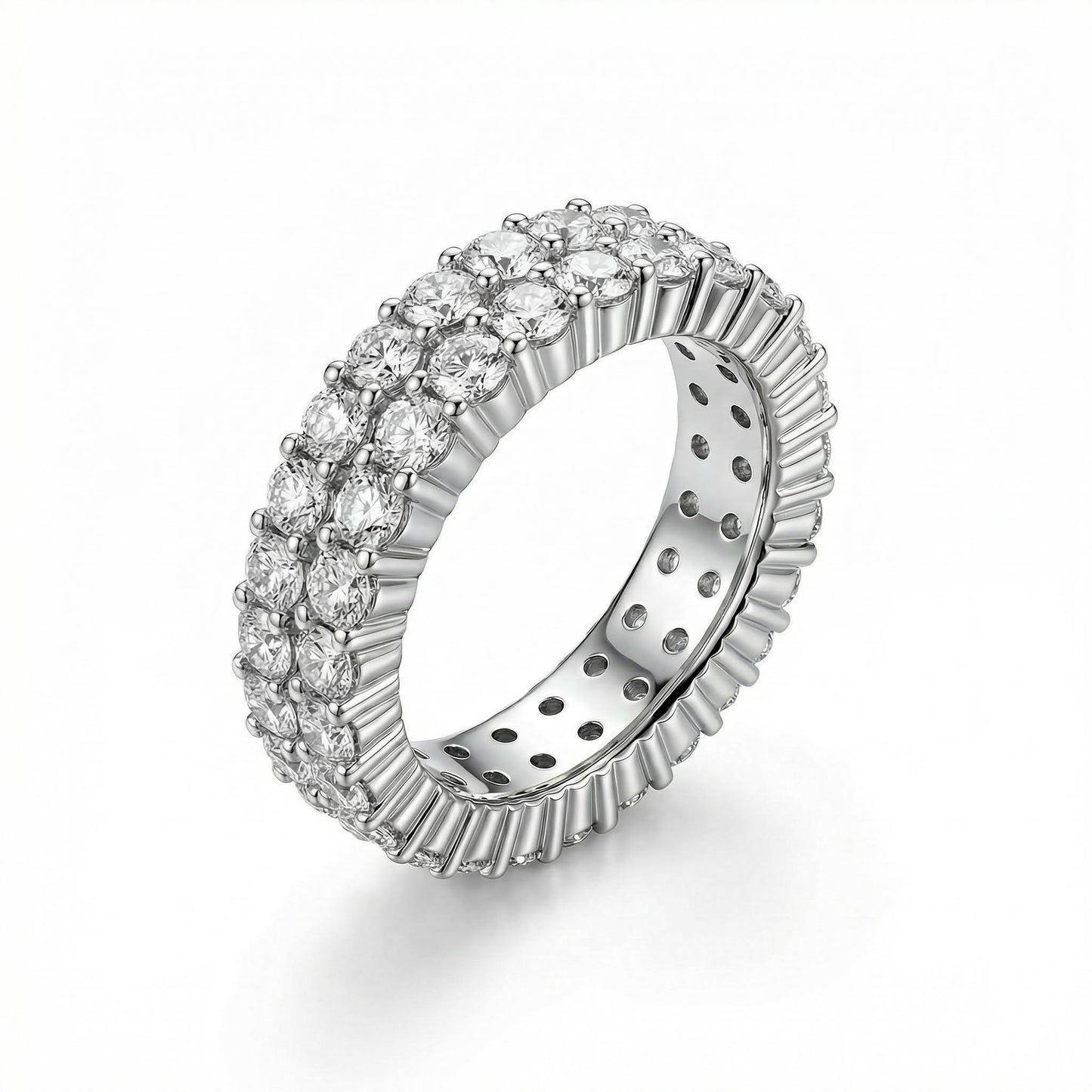 NANLUV Éternelle Royale - Moissanite Eternity Band