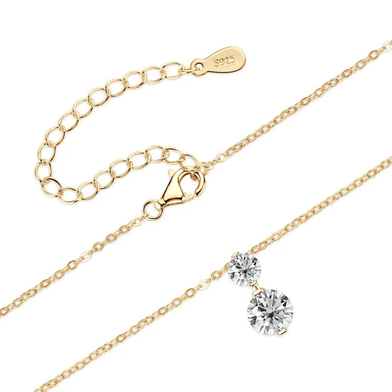 NANLUV Infinity Glow Moissanite Necklace