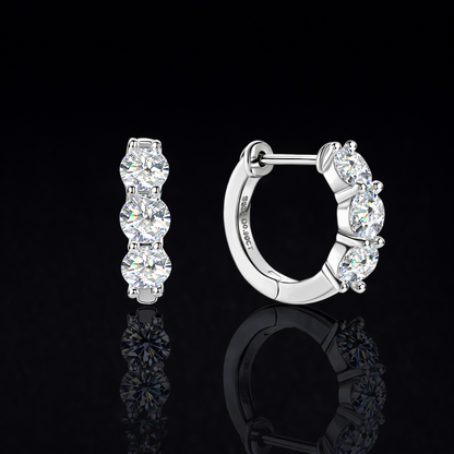 NANLUV Alissa Earrings – Moissanite Hoop
