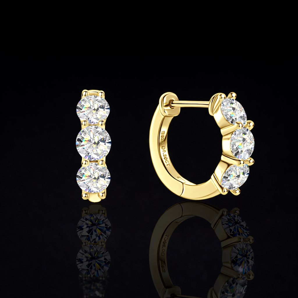 NANLUV Alissa Earrings – Moissanite Hoop