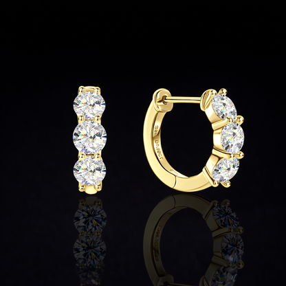 NANLUV Alissa Earrings – Moissanite Hoop