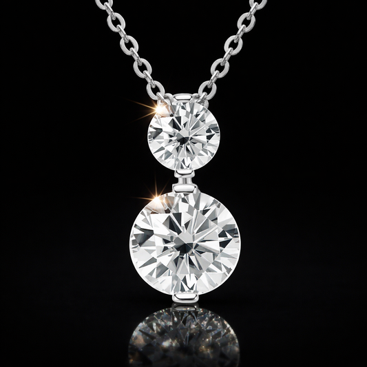 NANLUV Infinity Glow Moissanite Necklace