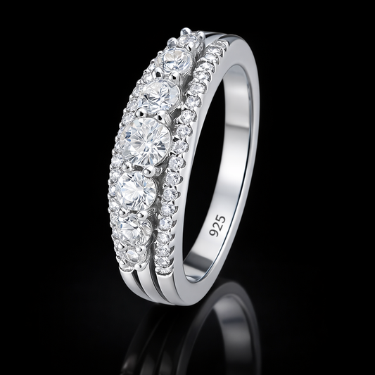 NANLUV Lumina Moissanite Eternity Band