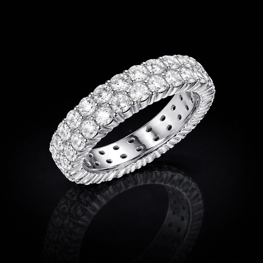 NANLUV Éternelle Royale - Moissanite Eternity Band