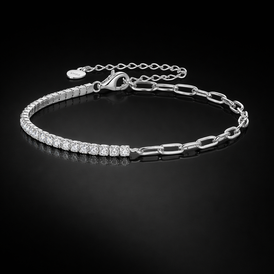 NANLUV Timeless Brilliance Moissanite Bracelet