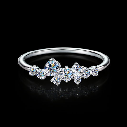 NANLUV Celestia Bloom Moissanite Ring