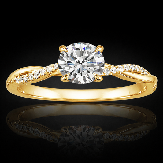 NANLUV Twist 1.25 CT Moissanite Promise Ring