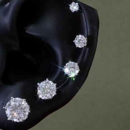 NANLUV Moissanite Solitaire Stud Earrings