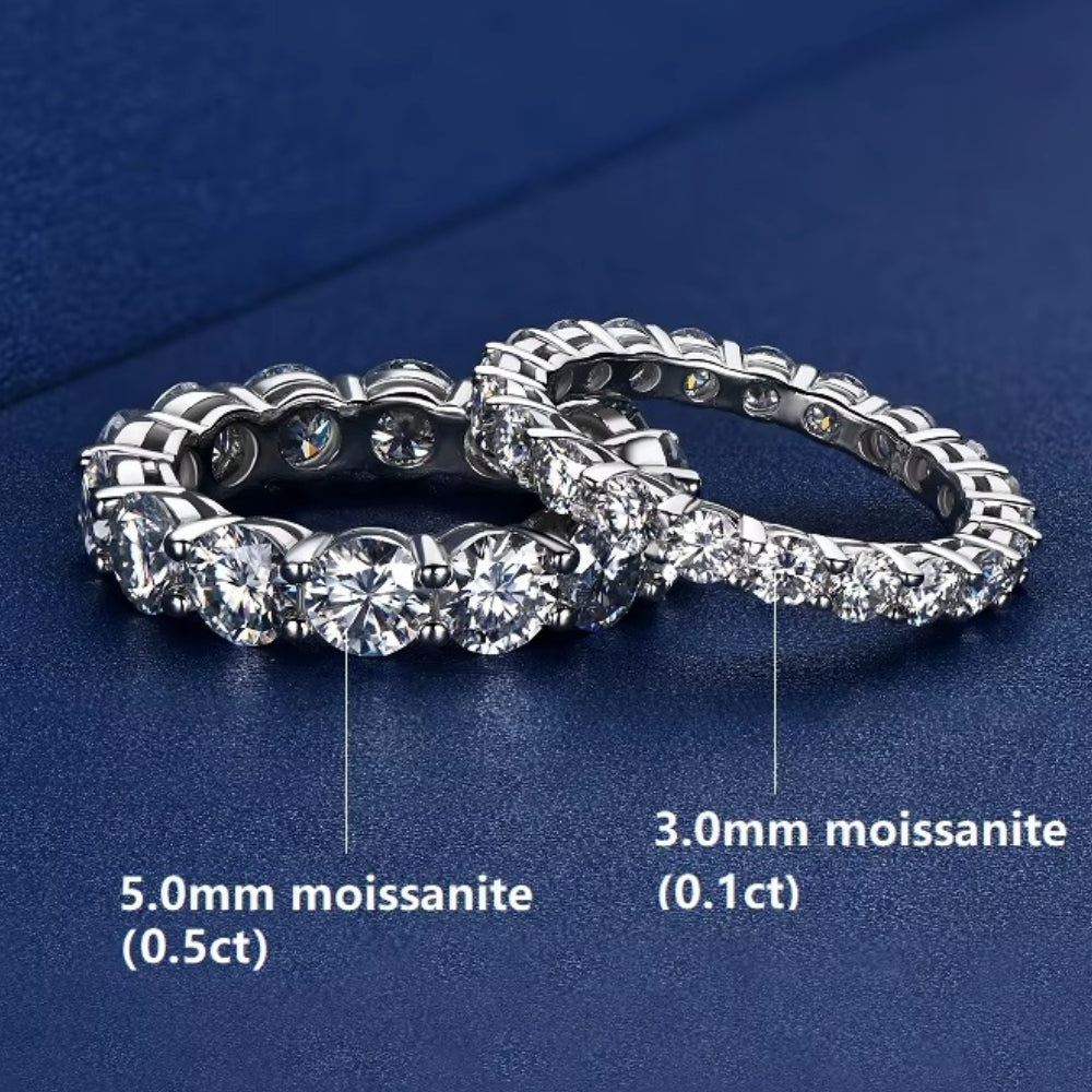 NANLUV Moissanite Eternity Band