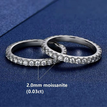 NANLUV Moissanite Eternity Band