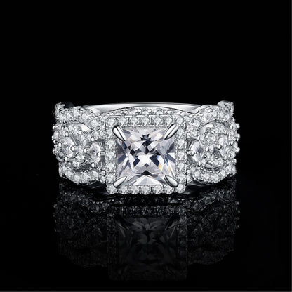 NANLUV Imperial Halo Princess Ring Set