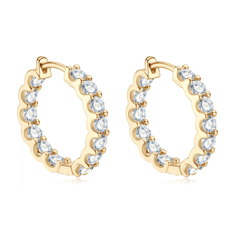 NANLUV Eterna Spark Moissanite Hoops
