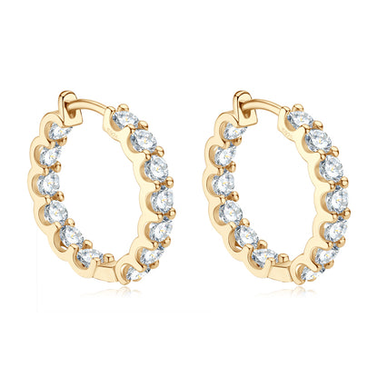 NANLUV Eterna Spark Moissanite Hoops
