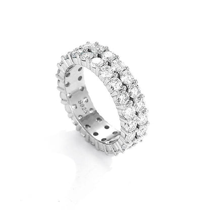 NANLUV Éternelle Royale - Moissanite Eternity Band