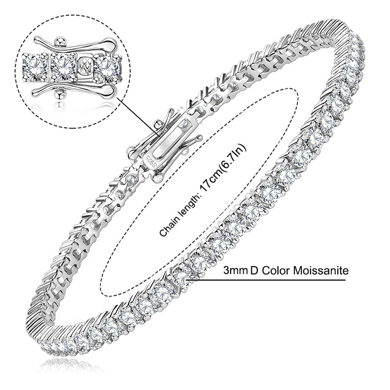 NANLUV Classic Eternity Tennis Bracelet