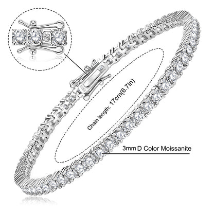 NANLUV Classic Eternity Tennis Bracelet
