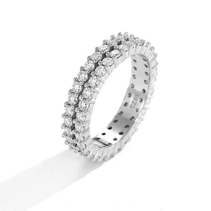 NANLUV Éternelle Royale - Moissanite Eternity Band