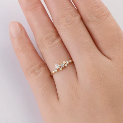 NANLUV Celestia Bloom Moissanite Ring