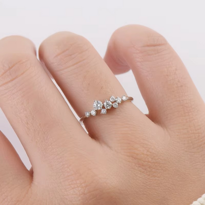 NANLUV Celestia Bloom Moissanite Ring