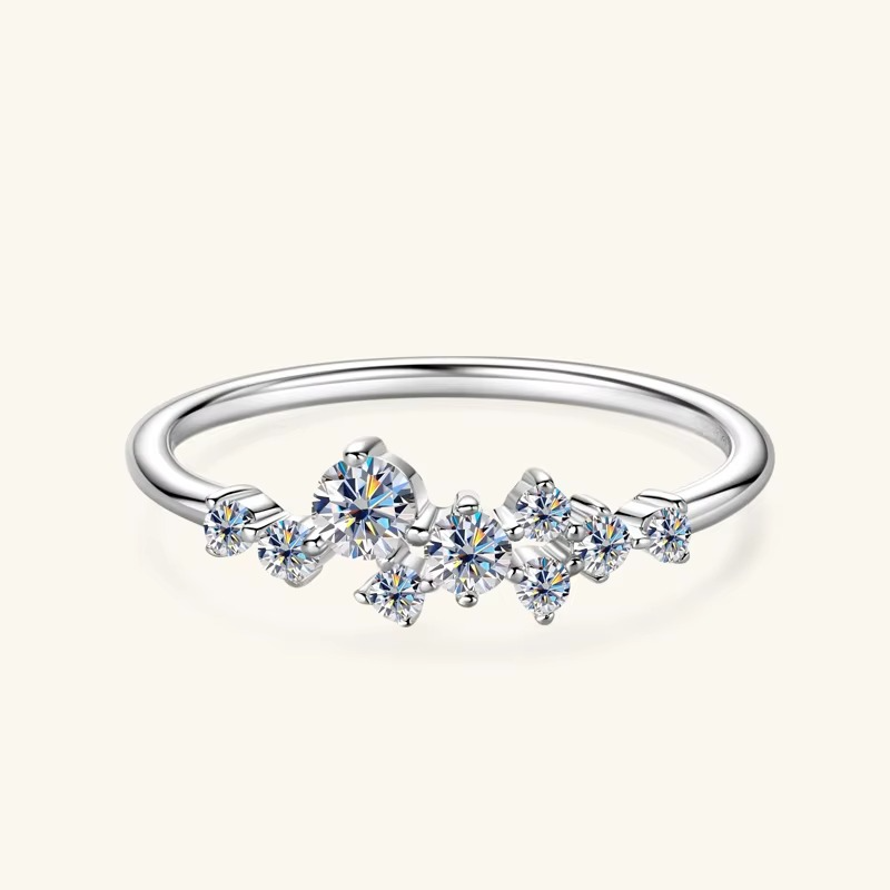 NANLUV Celestia Bloom Moissanite Ring