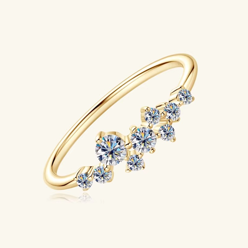NANLUV Celestia Bloom Moissanite Ring