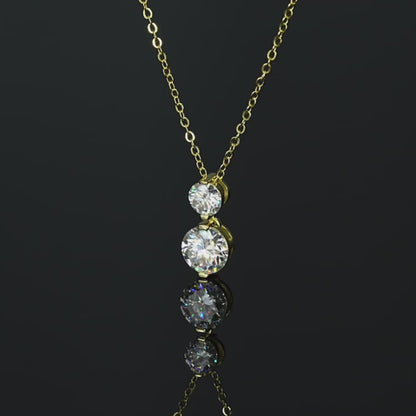 NANLUV Infinity Glow Moissanite Necklace