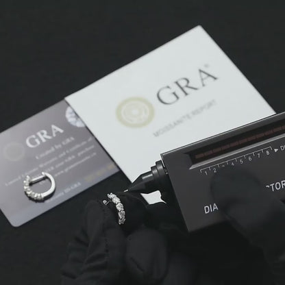 NANLUV Charlotte Moissanite Hoop Earrings